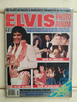 Elvis photo album magazine used, Modern Screen edition 1980