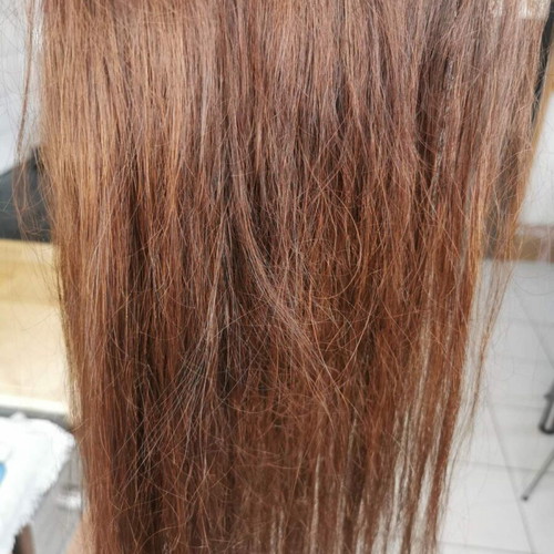 Hair Wefts 2 pieces natural brown color like new
