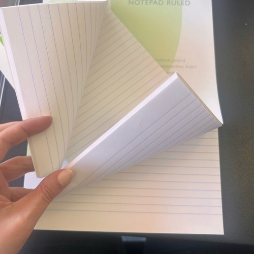 Ruled notepads new, set A4 and A3