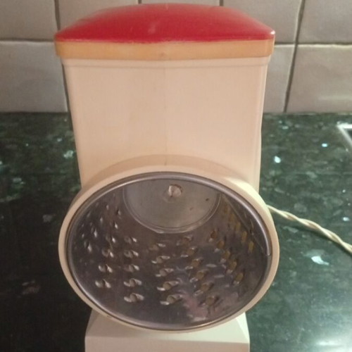 Vintage Bialetti electric grater from the 1970s, used, space age design