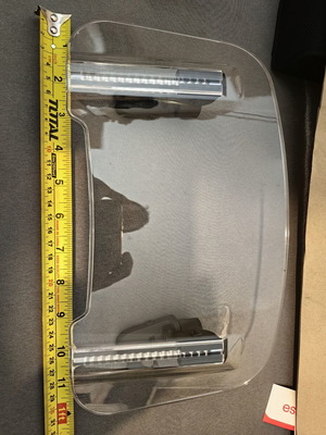 Motorcycle Windshield Extension used, adjustable height