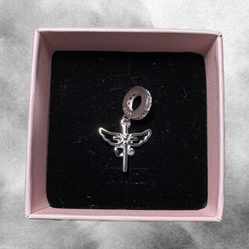 Guardian Angel Charm silver, like new