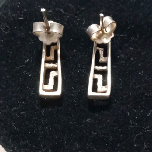 Silver 925 earrings ancient Greek style like new