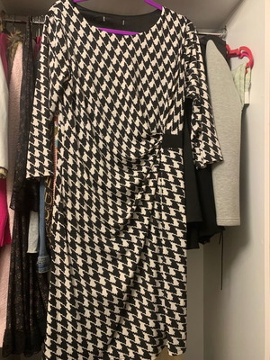 Black and white dress XL like new