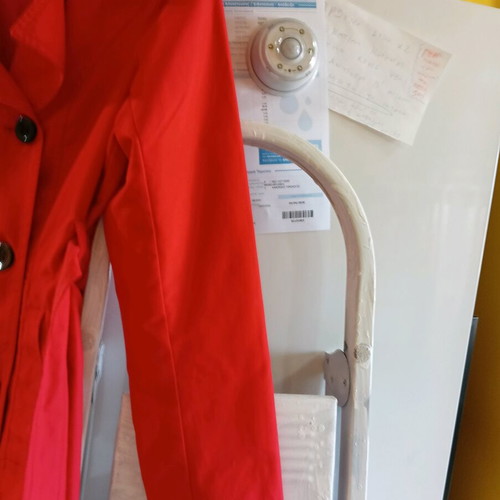 Atmosphere women's trench coat like new, red