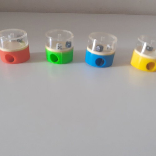 Pencil Sharpeners from the 80s new, set of 4