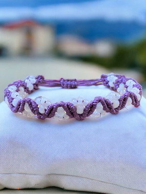 Handmade Macrame Bracelet with Beads new