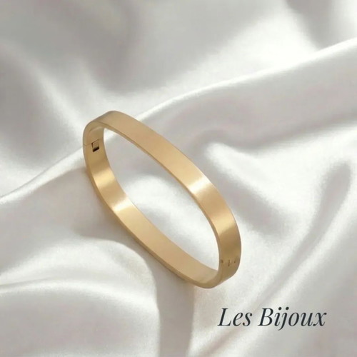 Minimal Gold Bracelet Bangle Stainless Steel New