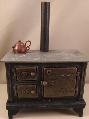 Metal classic kitchen for dollhouse 1/12 De Agostini new
