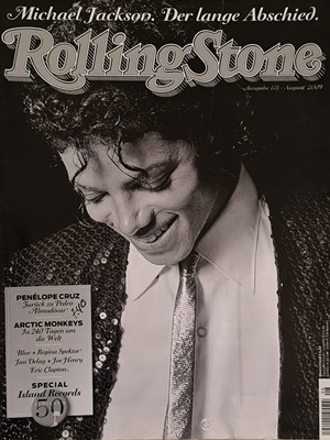 Rolling Stone Magazine used, Michael Jackson issue 178 August 2009