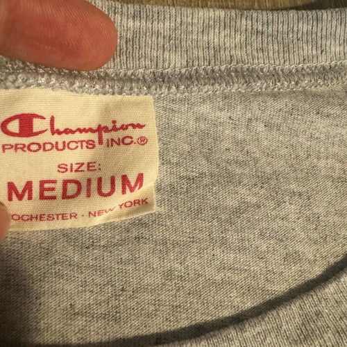 Champion oversized crop top medium like new, gray
