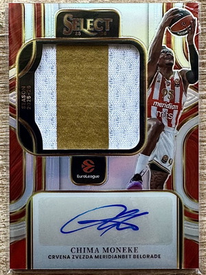 Panini Select EuroLeague 2025-26 Chima Moneke Patch Auto /75 σαν καινούργιο