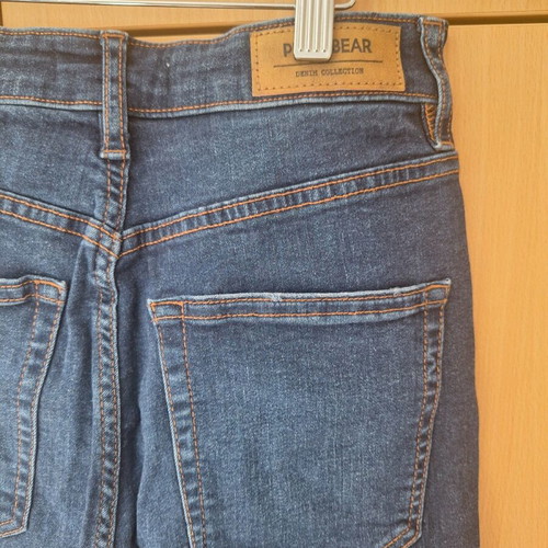 Skinny high-waisted denim jeans Pull & Bear used, size M 38, blue
