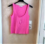  Γυναικείο αμάνικο ροζ μπλουζάκι