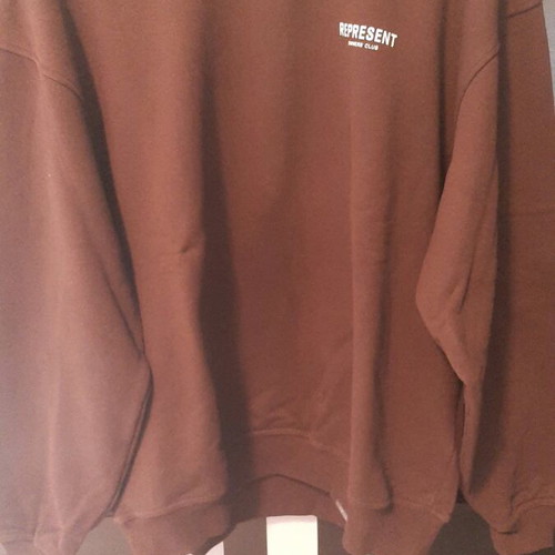 Represent Owners CLUB sweatshirt size Large like new, brown