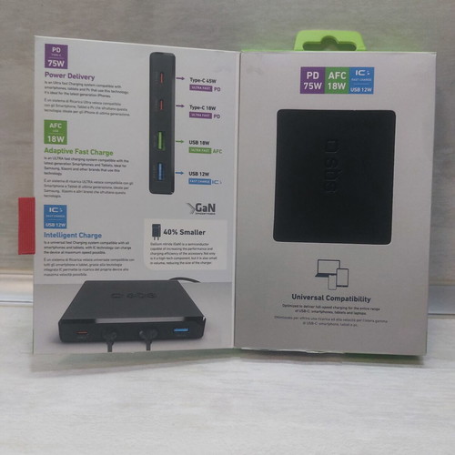 SBS WORKline GaN Charging Station 75W Power Delivery 4-Port