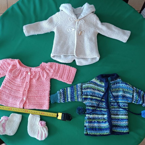 Baby knitted clothes new, gift set