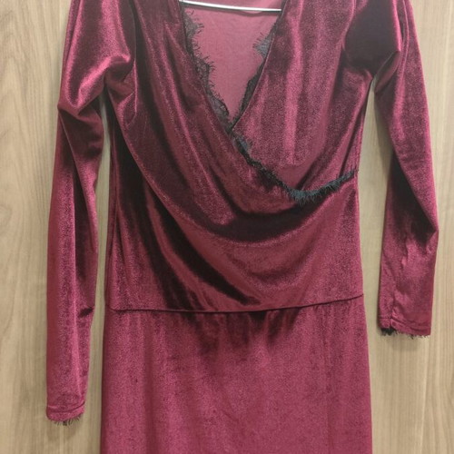 Evening dress like new, black and red