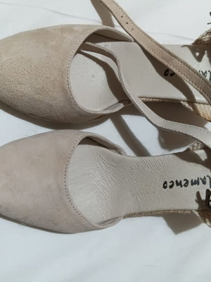 Espadrilles sandals beige size 37 new