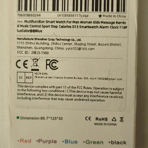 Smart Bracelet D13 new with health and activity tracking