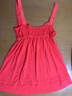 Lussile sleeveless blouse new, orange, size S