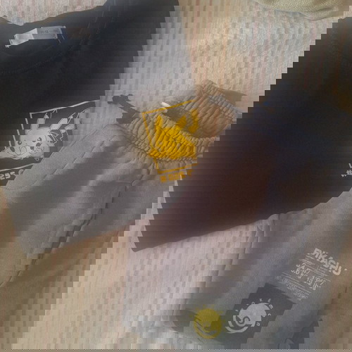 Σετάκι Pikachu Zara ολοκαίνουριο για αγοράκι 11-12 ετών, μαύρο και γκρι