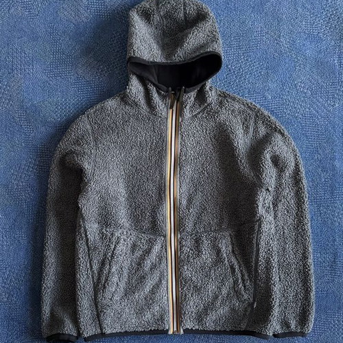 K-Way Reversible Polar Sherpa Jacket used, men's black and gray M