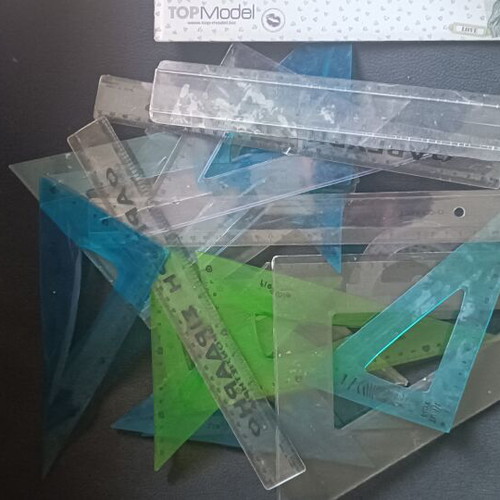 Rulers set refurbished, all together