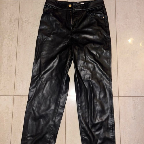 Zara leather pants S black like new