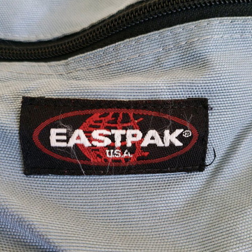 Eastpak waist bag used, blue with wear