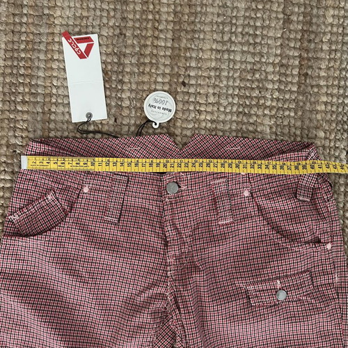 Cycle Y2K low-rise 3/4 pants red black new