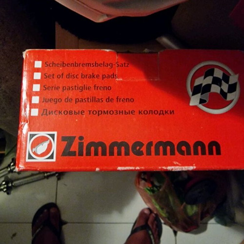 Zimmerman front brake pads for BMW and MINI, new