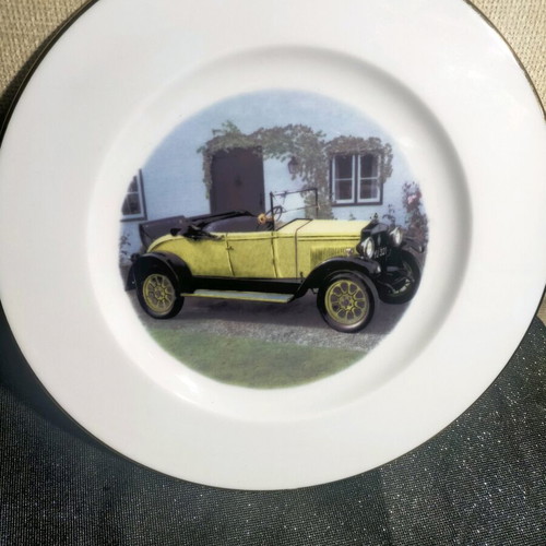 Collection of old car plates like new, France de Limoges