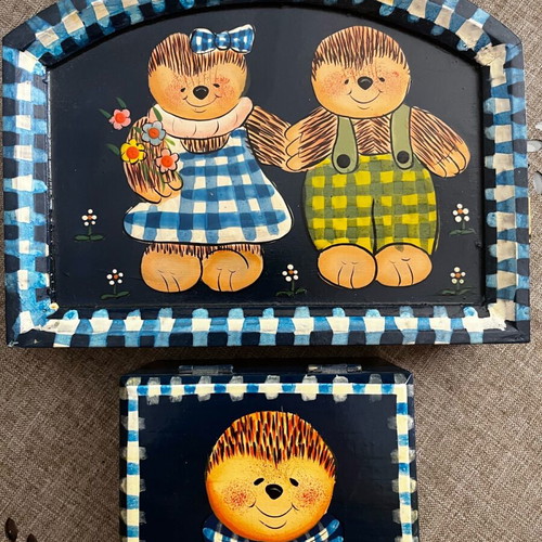 Baby decorative boxes set of 2 like new