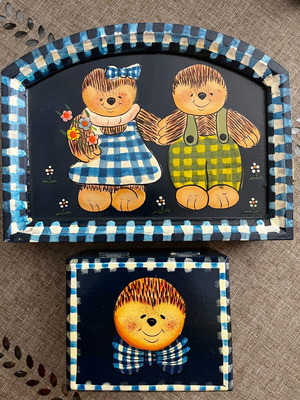 Baby decorative boxes set of 2 like new