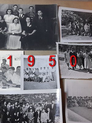 Vintage ασπρόμαυρες φωτογραφίες μεταχειρισμένες, πακέτο 7, 1950-1955