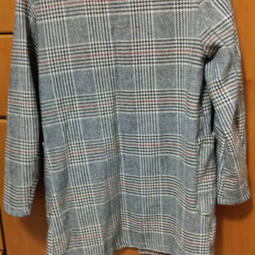 Blazer checked, used, size M, light gray