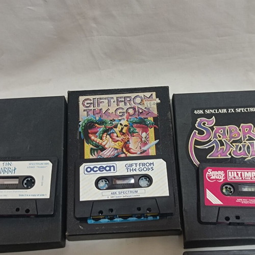 Sinclair Spectrum 48/128 game cassette pack of 9