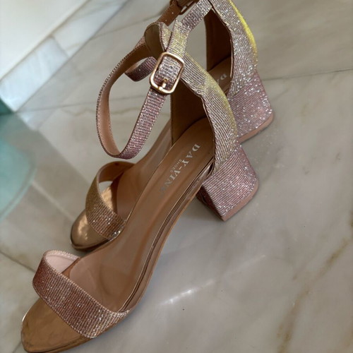 Tsakiris Mallas sandals like new, size 39, pink and gold