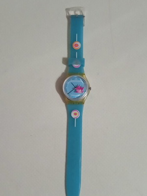 Ρολόι χειρός Swatch Bloop Bloop 1990 σαν καινούργιο, τιρκουάζ
