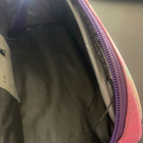 Lunch bag for girl used, worn and torn
