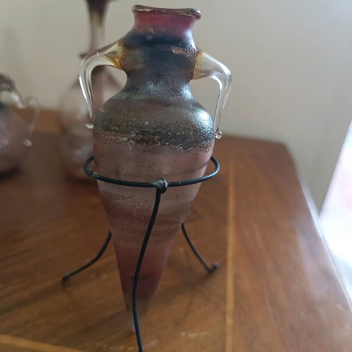 Collectible set of ancient glass vessel replicas like new
