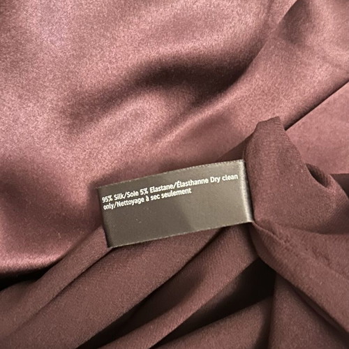 Filippa K Silk Dress size L new with tags, wine burgundy