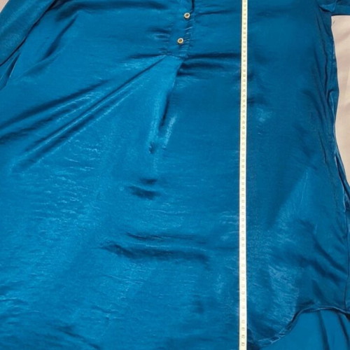Oversized tunic shirt dress used, dark blue, one size