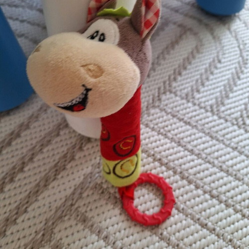 Donkey rattle used for babies