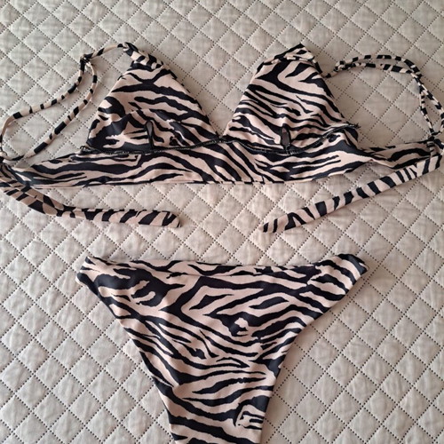 Decoro bikini like new, black and beige, size M