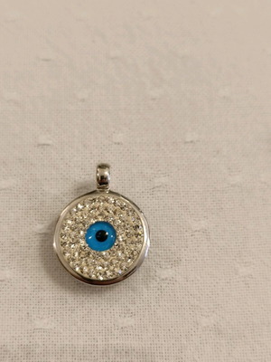 Pendant silver 925 with rhinestones new