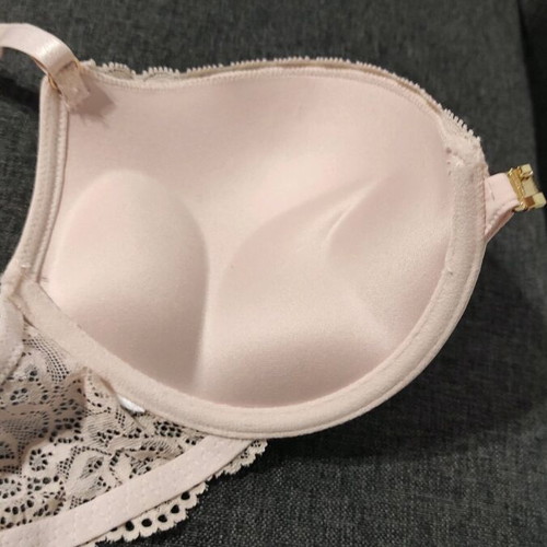 Bra new with super padding 75B pink athletic back and lace
