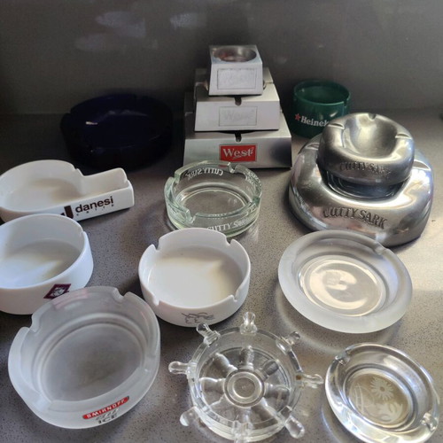 Various ashtrays