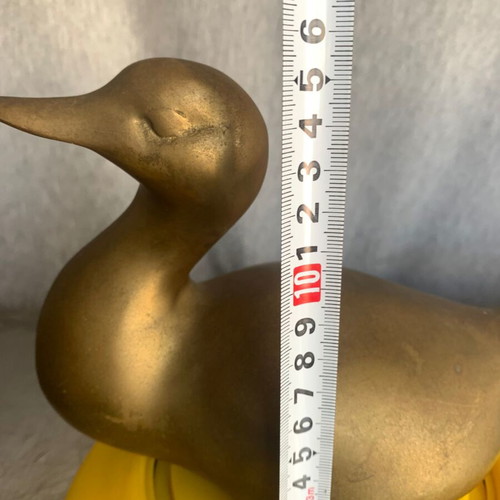 Bronze duck figure used